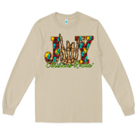 Mushroom joy Christmas Rockin Long Sleeve Tee - CowhideDigitalArt