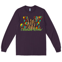 Plum joy Christmas Rockin Long Sleeve Tee - CowhideDigitalArt