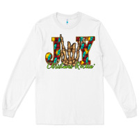 White joy Christmas Rockin Long Sleeve Tee - CowhideDigitalArt