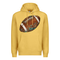 Antique Gold western football leopard turquoise pattern Premium Hoodie - Artiststas