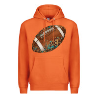 Carrot western football leopard turquoise pattern Premium Hoodie - Artiststas