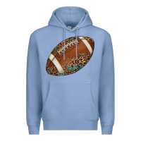 Western Football Leopard Turquoise Pattern Premium Hoodie | Teevron