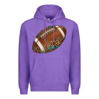 Purple western football leopard turquoise pattern Premium Hoodie - Artiststas