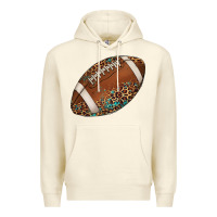 Sandshell western football leopard turquoise pattern Premium Hoodie - Artiststas