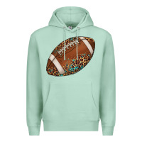 Seafoam western football leopard turquoise pattern Premium Hoodie - Artiststas
