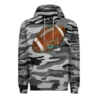 Slate Camo western football leopard turquoise pattern Premium Hoodie - Artiststas