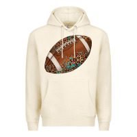 Tofu western football leopard turquoise pattern Premium Hoodie - Artiststas