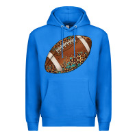 True Royal western football leopard turquoise pattern Premium Hoodie - Artiststas