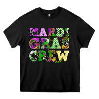 Black mardi gras crew olivia Heavy Core Tee - OliviaCreatesArt