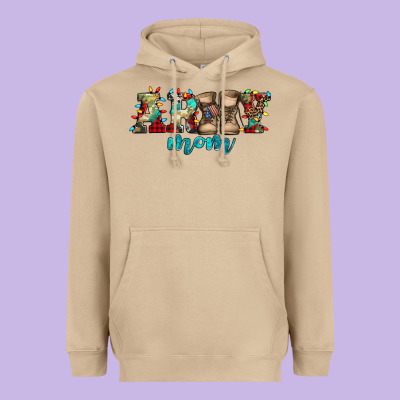 Army Mom Christmas Heavyweight Hoodie Designed By Jasminsmagicworld