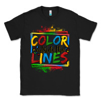 Black color outside the lines autism Classic Tee - OliviaCreatesArt