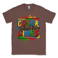 Chestnut color outside the lines autism Classic Tee - OliviaCreatesArt