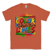 Copper color outside the lines autism Classic Tee - OliviaCreatesArt