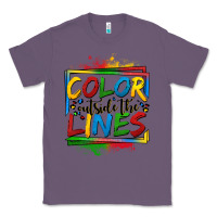 Lavender color outside the lines autism Classic Tee - OliviaCreatesArt