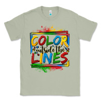 Matcha color outside the lines autism Classic Tee - OliviaCreatesArt