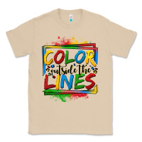 Mushroom color outside the lines autism Classic Tee - OliviaCreatesArt