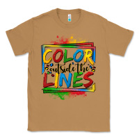 Toasted Coconut color outside the lines autism Classic Tee - OliviaCreatesArt