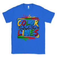 True Royal color outside the lines autism Classic Tee - OliviaCreatesArt
