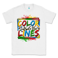 White color outside the lines autism Classic Tee - OliviaCreatesArt