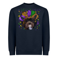 Mardi Gras Havanese Dog With Hat Heavyweight Sweatshirt | Teevron