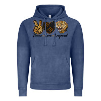Vintage Denim Peace Love Lion Head Vintage Hoodie - LillyAllenDesigns