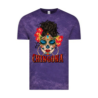 Cloud Purple chingona latina bun mama Vintage Tee - BundleAndBundleShop