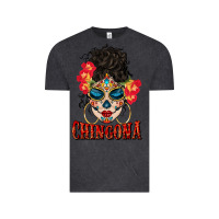 Vintage Black chingona latina bun mama Vintage Tee - BundleAndBundleShop