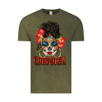 Vintage Olive chingona latina bun mama Vintage Tee - BundleAndBundleShop
