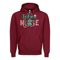 Burgundy future nurse Zipper Hoodie - RanaPortraitStore
