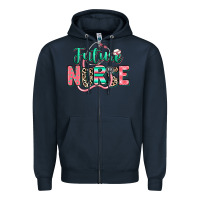 Navy future nurse Zipper Hoodie - RanaPortraitStore