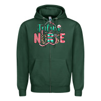 Sports Green future nurse Zipper Hoodie - RanaPortraitStore