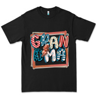 Black 4th of July grandma with lightning bolt Premium Tee - FaDigitalArtStudio