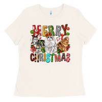 Bone Merry christmas cats Ladies Tee - FaDigitalArtStudio