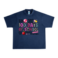 Navy 100 days of school Urban Heavy Tee - LillyAllenDesigns