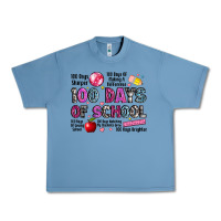 Pebble Blue 100 days of school Urban Heavy Tee - LillyAllenDesigns