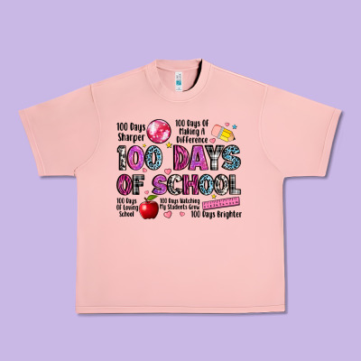 100 Days Of School Urban Heavy Tee Designed By Lillyallendesigns