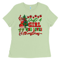 Matcha Just A Girl Who Loves Christmas Ladies Tee - FaDigitalArtStudio