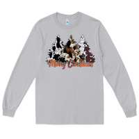 Moon Dust merry christmas cowhide trees Long Sleeve Tee - CowhideDigitalArt
