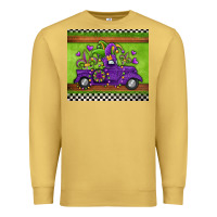 Antique Gold mardi gras truck Premium Sweatshirt - Jasminsmagicworld