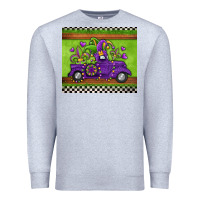 Heather Grey mardi gras truck Premium Sweatshirt - Jasminsmagicworld