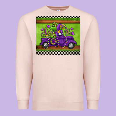 Mardi Gras Truck Premium Sweatshirt Designed By Jasminsmagicworld