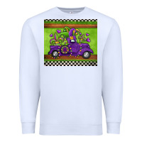 White mardi gras truck Premium Sweatshirt - Jasminsmagicworld