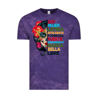Cloud Purple sugar skull women hispanic heritage month Vintage Tee - BundleAndBundleShop