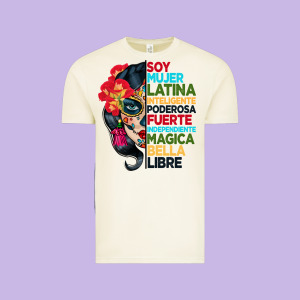 Sugar Skull Women Hispanic Heritage Month Vintage Tee Designed By Bundleandbundleshop
