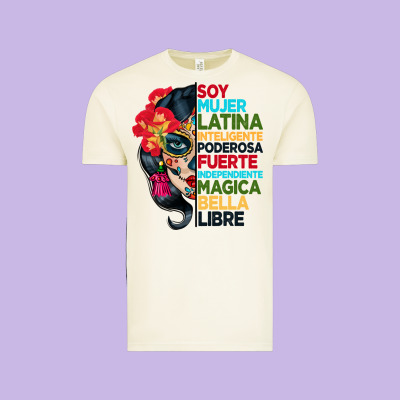 Sugar Skull Women Hispanic Heritage Month Vintage Tee Designed By Bundleandbundleshop