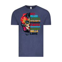 Vintage Denim sugar skull women hispanic heritage month Vintage Tee - BundleAndBundleShop