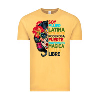 Vintage Mustard sugar skull women hispanic heritage month Vintage Tee - BundleAndBundleShop