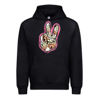 Black Jack Russel Peace Sign Urban Hoodie - Jasminsmagicworld