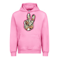 Fuchsia Pink Jack Russel Peace Sign Urban Hoodie - Jasminsmagicworld