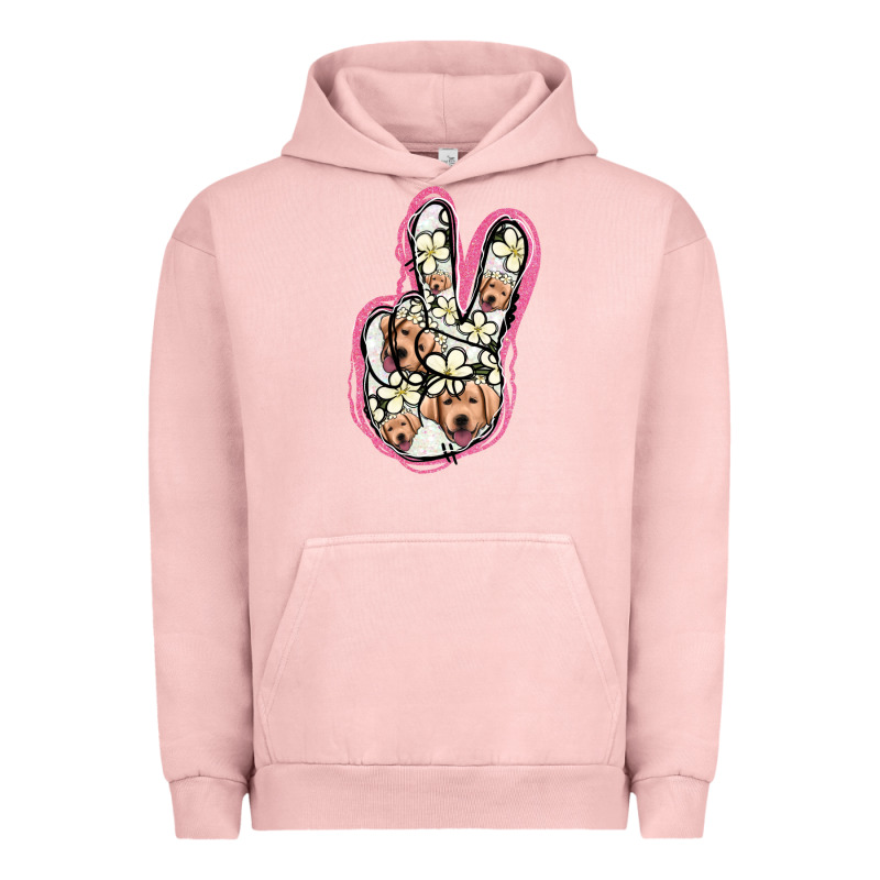 Jack Russel Peace Sign Urban Hoodie by Jasminsmagicworld | Teevron